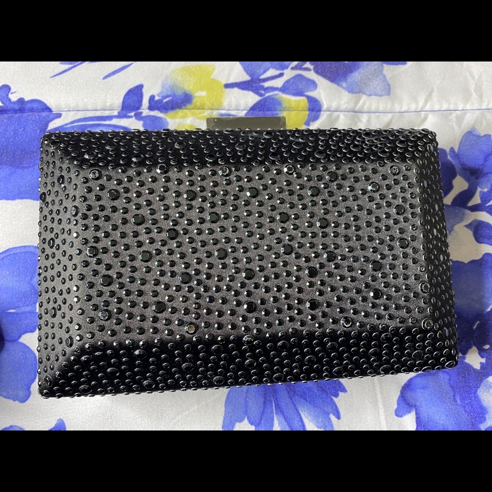 Black Textured Clutch